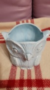 Ceramiczna osłonka doniczki Sowa. 