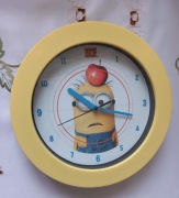 Minionki Zegar ścienny Minionek w ładnym stanie