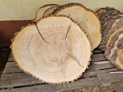 8 JESION 84/73/10 cm Blat Plaster Drewna Stolik Żywica Epoxy DIY Live Edge