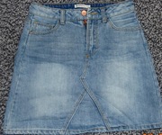 Niebieska, jeansowa spódniczka mini, XS