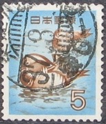 Japonia 1955 r. Fauna Ptaki