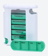 Duży organizer na tabletki pojemnik na tabletki tydzień pudełko na leki 