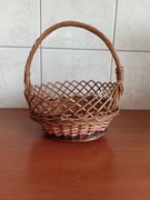 Koszyk wiklinowy wielkanocny ozdobny 