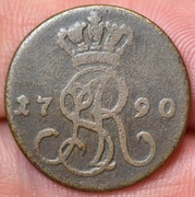 Stanisław August Poniatowski grosz 1790 EB Warszawa