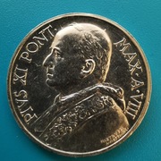 5 lirów 1929  Watykan  Papież Pius XI Tylko 10000 nakład