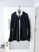Nowa czarna koszula Daniel de Prato L slim fit