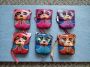 Skórzane portfele / etui w kształcie pand