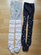 Zestaw 2 par ciepłych rajstop 110 116