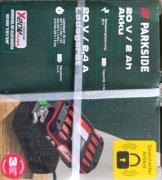 Zestaw Bateria parkside 20V/ 2Ah + ładowarka 