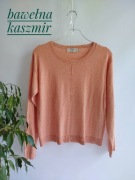 Morelowy cienki klasyczny sweter damski Cream XS 34