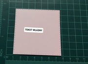 Scrapki serwetka kwadrat przeszycia tekst własny 