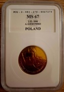 2 złote "Aleksander Gierymski" 2006 grading MS67