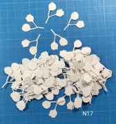 SCRAPKI KRAKÓW gałązki, listki białe 40 szt.(N17)