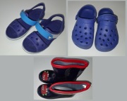 Buciki chłopięce - 3 pary (crocsy i kalosze)