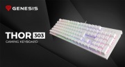 Klawiatura mechaniczna Genesis Thor 303 Outemu Brown Biały