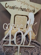 Topper na tort Gorąca 40 