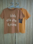 T-shirty 2 sztuki z napisami CoolClub r. 128