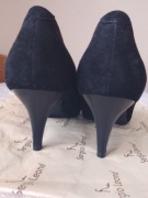 Czółenka na obcasie Nowe czarne Sergio Leone r 38 dł wkładki 24 cm 
