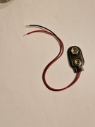 Klip wtyk do baterii 9V z przewodem 6F22 6LR61