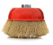 SZCZOTKA DRUCIANA 125mm M14 MOSIĄDZOWANA CZOŁOWA