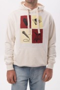 Bluza z kapturem Alternatywa ecru r. 2XL HIPHOP 4 elementy