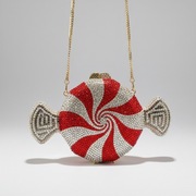 Cukierkowa kopertówka z kryształkami