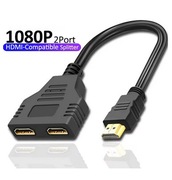 Rozdzielacz HDMI HD 1080P Podwójny port 1 wejście 2 wyjścia
