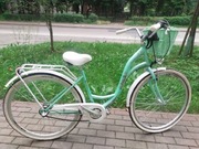 Rower miejski 26 cali damski miętowy 