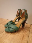 Sandały zielone maciejka