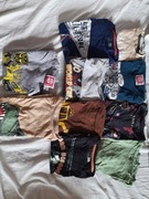 Zestaw 10 T-shirtów chłopięcych w rozmiarze 122/128.