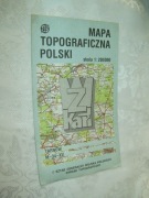 MAPA TOPOGRAFICZNA POLSKI - TARNÓW - PRL
