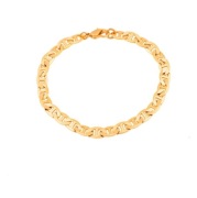 Bransoletka pozłacana 21cm dla mężczyzny 