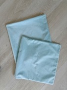 Dwie poszewki welurowe miętowe dekoracyjne 40x40 cm velvet