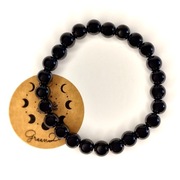 Bransoletka talizman siły naturalna czarna Hematyt