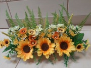 Stroik Wielkanocny na podłóżnym talerzu.Wymiary ok.szer.40,wys.25