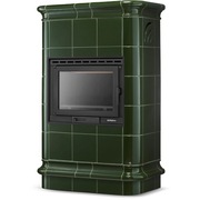 Piec kominek piecyk koza kaflowy ceramiczny obudowa kominkowa ROMA Olive