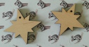 gwiazdki zawieszka decoupage scrapbooking łapacz snów 2 szt.