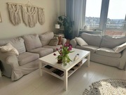 Zestaw sofa kanapa fotel podnóżek EKTORP IKEA