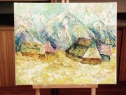 Obraz olejny szpachla (Dolina Chochołowska)