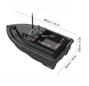 Łódka wędkarska sterowana zdalnie do transportu zanęty