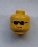 Lego 3626bp04 Głowa czarne okulary przeciwsłoneczne