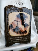 Unikatowy Obraz Religijny 3D na Drewnie – Rękodzieło, Żywica Epox. ,Prezent