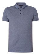 TOMMY HILFIGER Pretwist Mouline Slim Fit Polo 100% bawełna koszulka XL