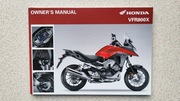 Oryginalna instrukcja obsługi Honda VFR800X Crossrunner ,angielski,etui.