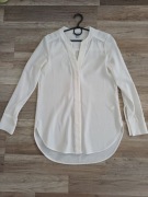 Elegancka Biała Bluzka H&M – Rozmiar 36 (S) – Tunika / V-neck