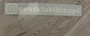Naklejka Wlepka Seat Klub Ibiza 15CM
