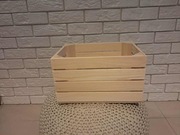Pojemnik, pudełko, skrzynia drewniana 35x25x20cm.