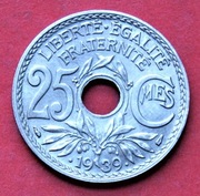 25 Centymów  1939  r  -  Francja    stan !!