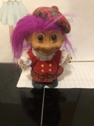 Vtg RUSS Lucky Around the World TROLL Doll 5" 
