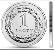   Polska 1 złoty 1990 rok - stan menniczy